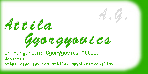 attila gyorgyovics business card